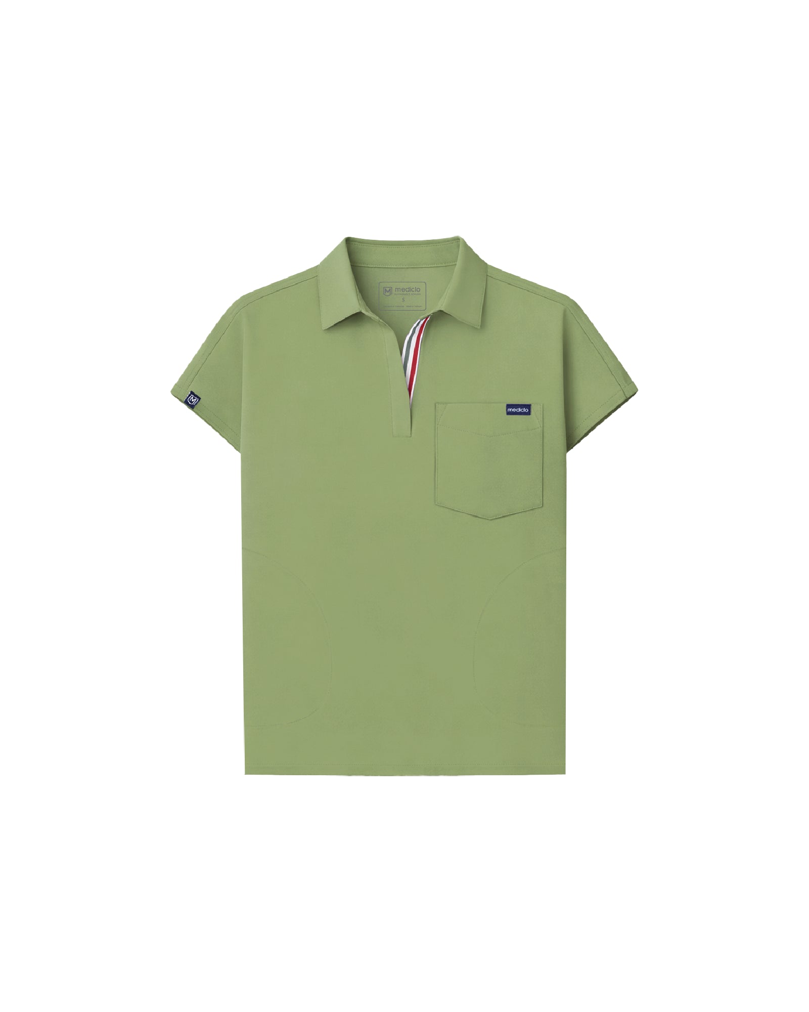 FYSEL® Capri Collared Scrub Top