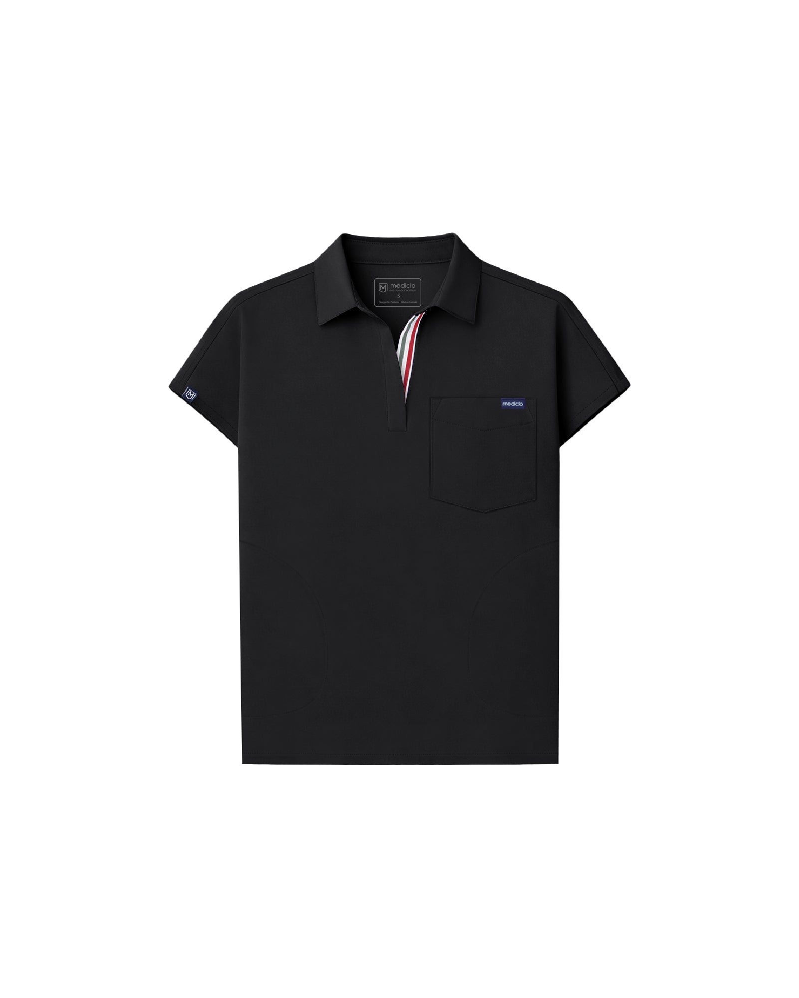 FYSEL® Capri Collared Scrub Top