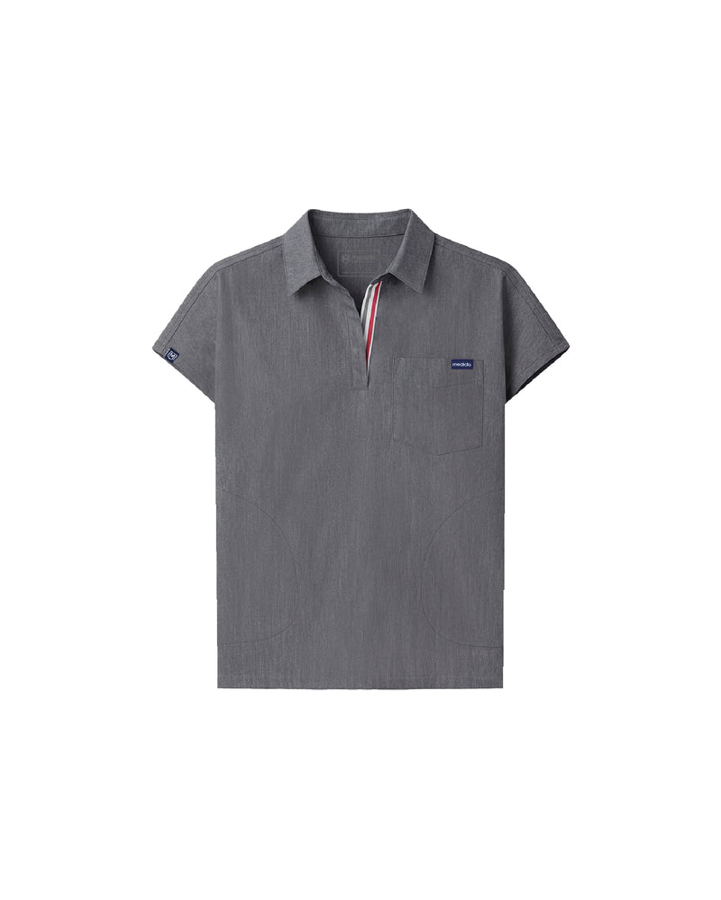FYSEL® Capri Collared Scrub Top