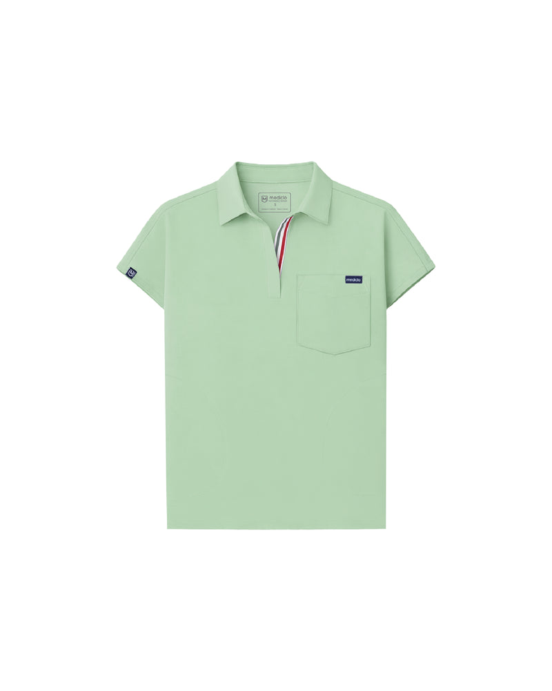 FYSEL® Capri Collared Scrub Top