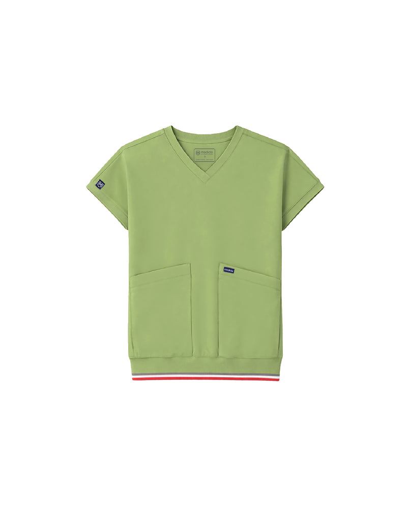 FYSEL® Lanai Rib Band Scrub Top (Final Sale)