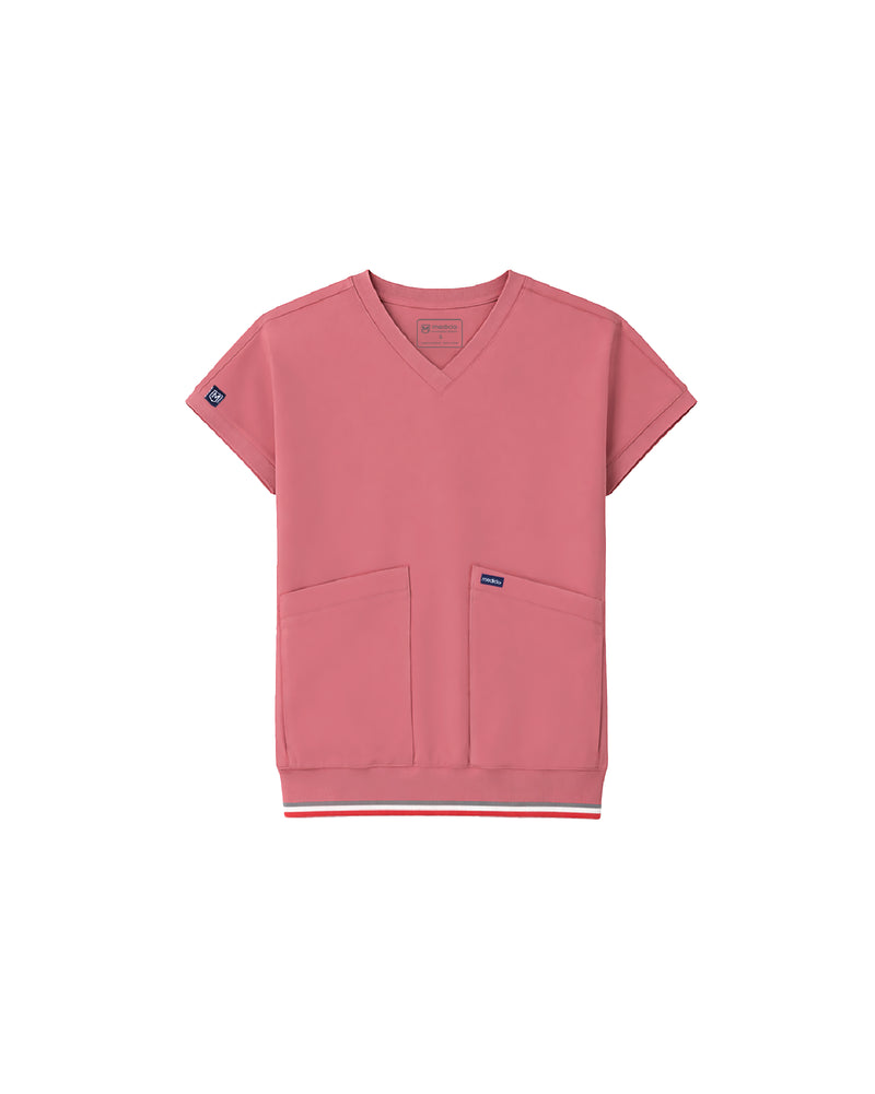 FYSEL® Lanai Rib Band Scrub Top (Final Sale)