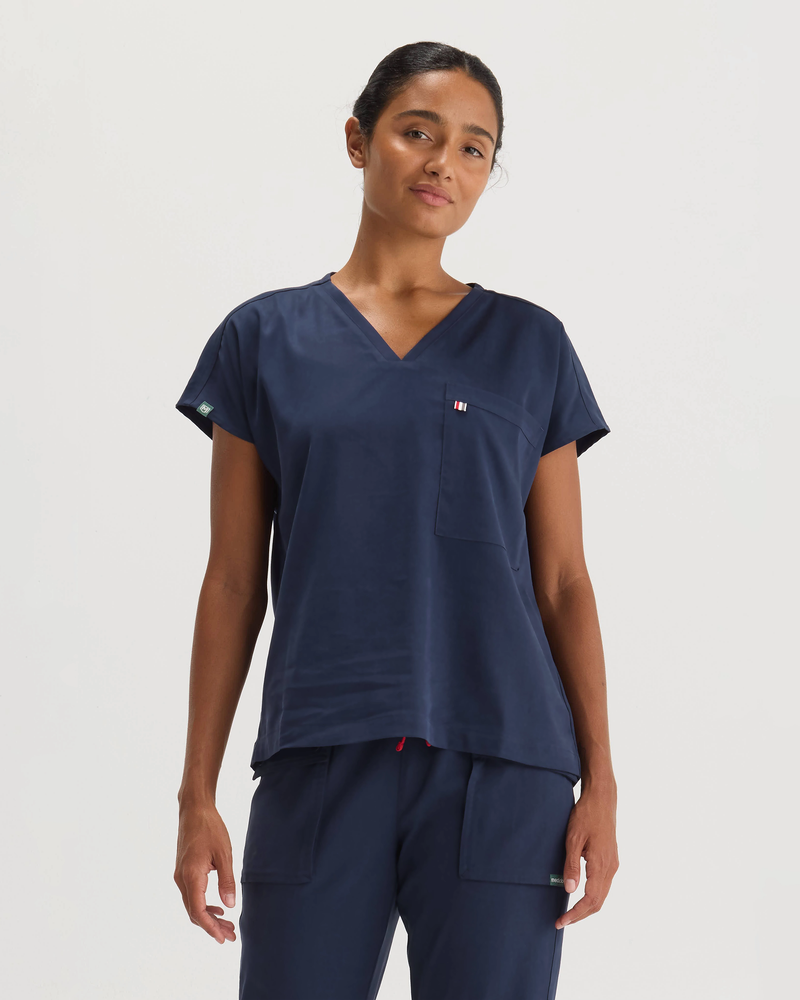 Navy Bell Top