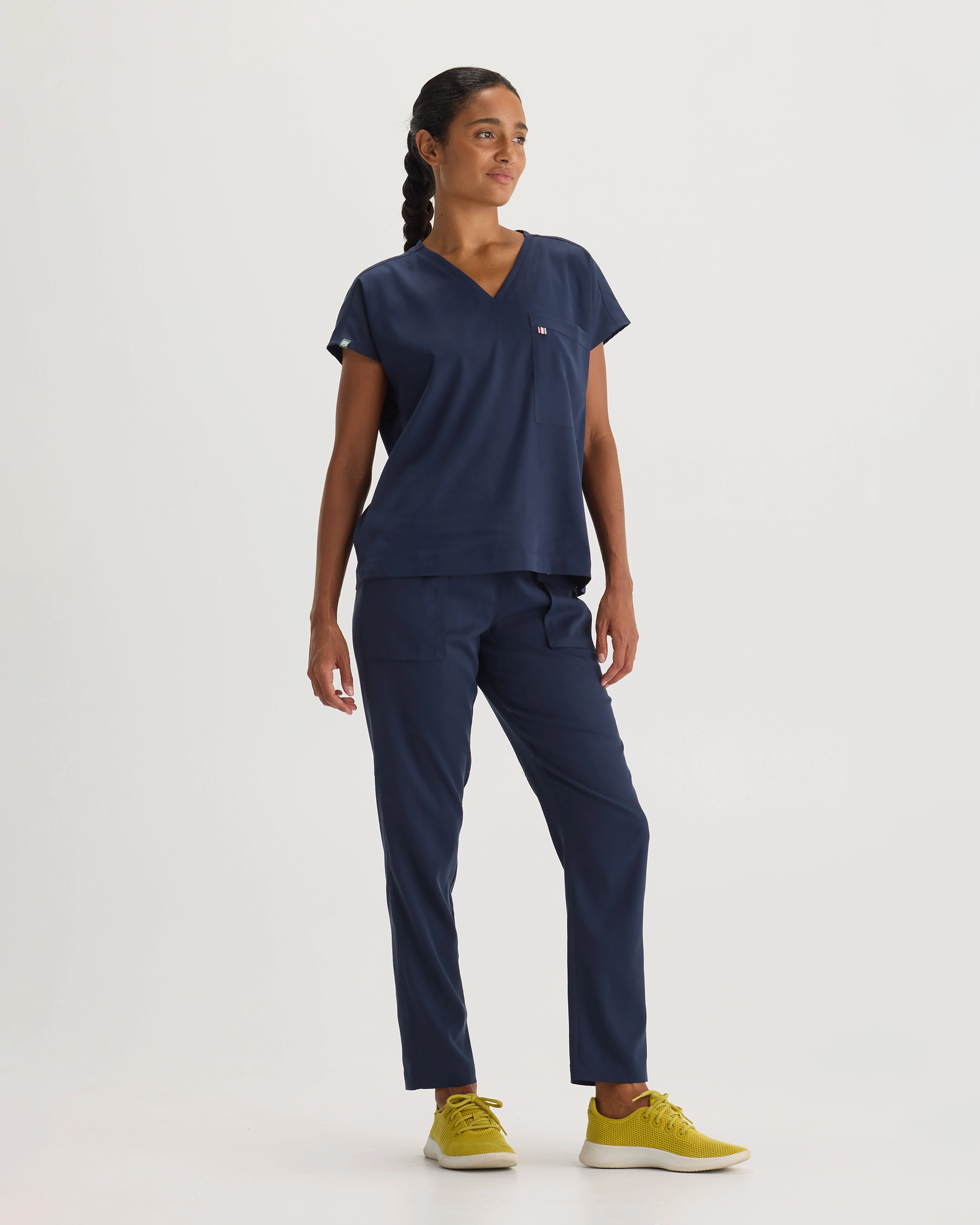 Navy Bell Top