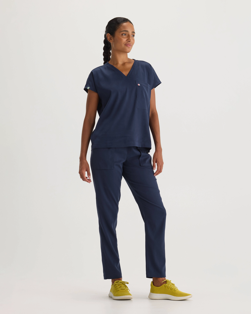 Navy Bell Top