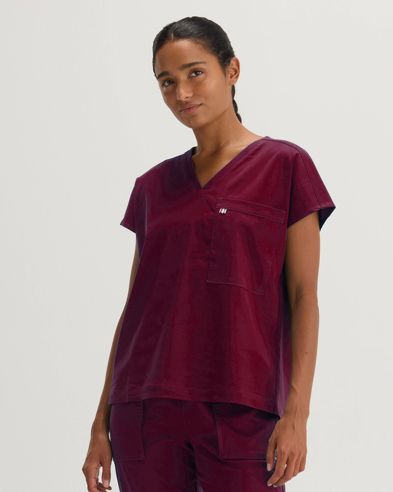 Burgundy Bell Top