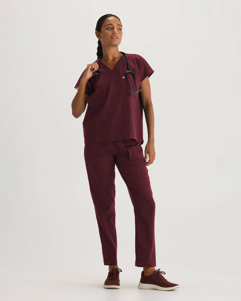 Burgundy Bell Top