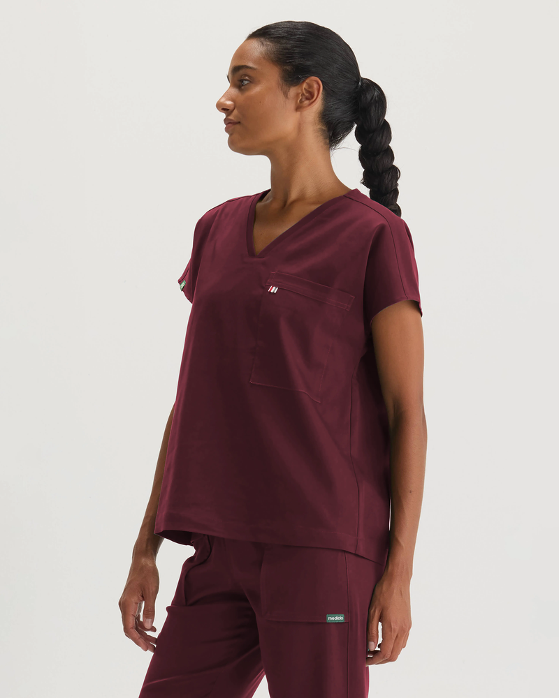 Burgundy Bell Top