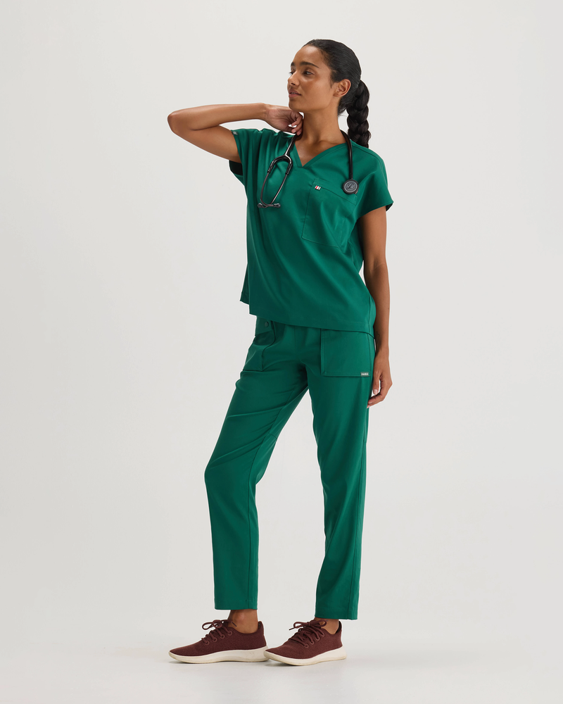 Hunter Green Bell Top