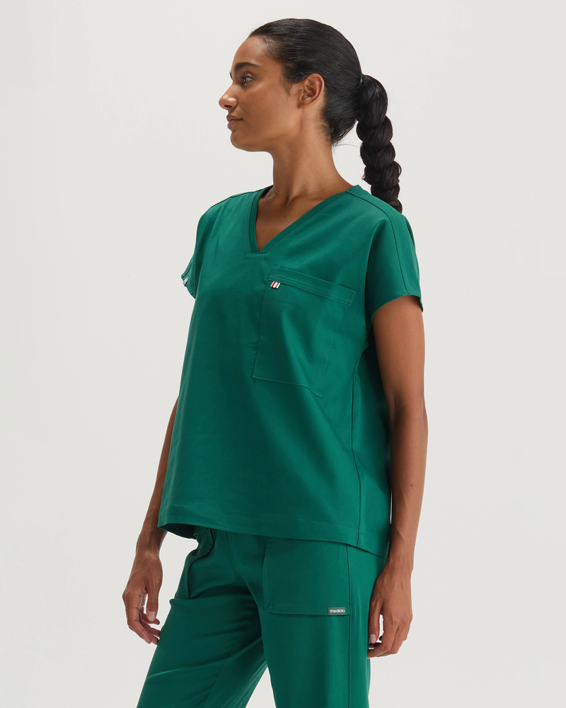 Hunter Green Bell Top