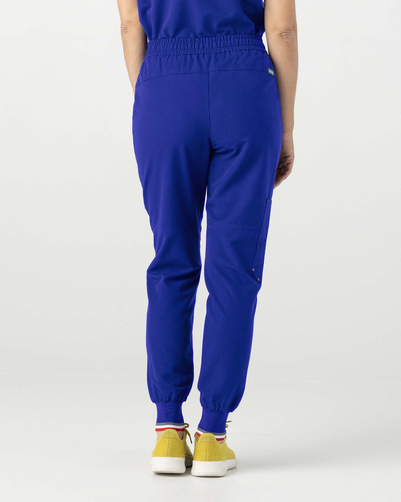 Royal Blue Catalina Jogger Scrub Pants Fysel - Back View
