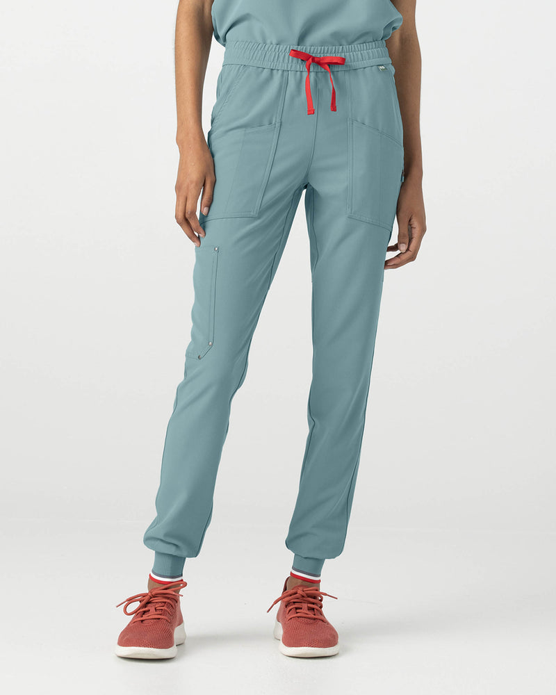 Stone Blue Catalina Jogger Scrub Pants Fysel - Front View