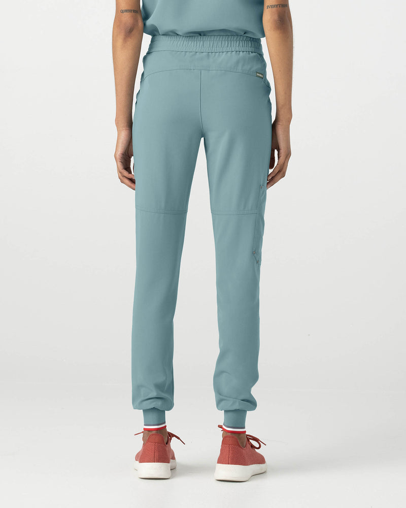 Stone Blue Catalina Jogger Scrub Pants Fysel - Back View