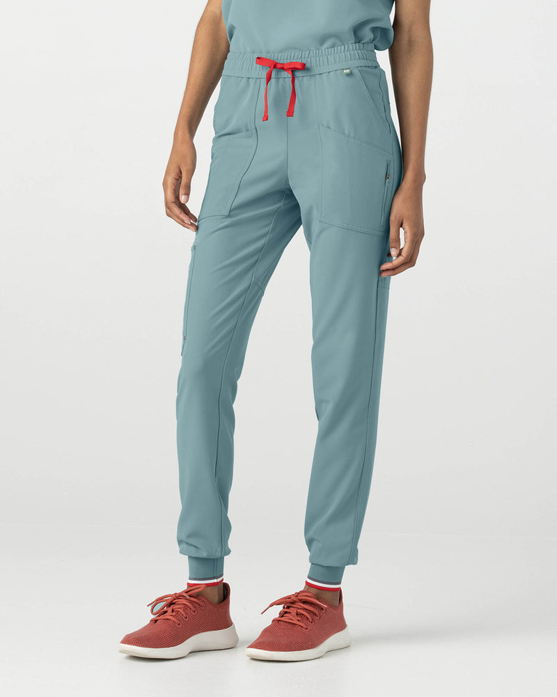 Stone Blue Catalina Jogger Scrub Pants Fysel - Front Side View