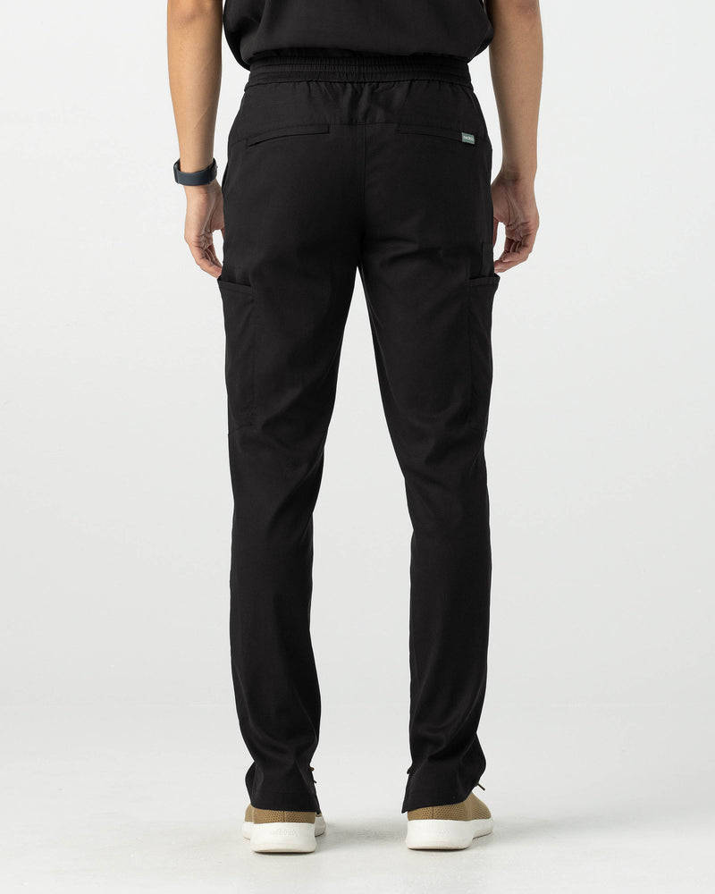 Black Sable Classic Scrub Pants Tencel - Back View
