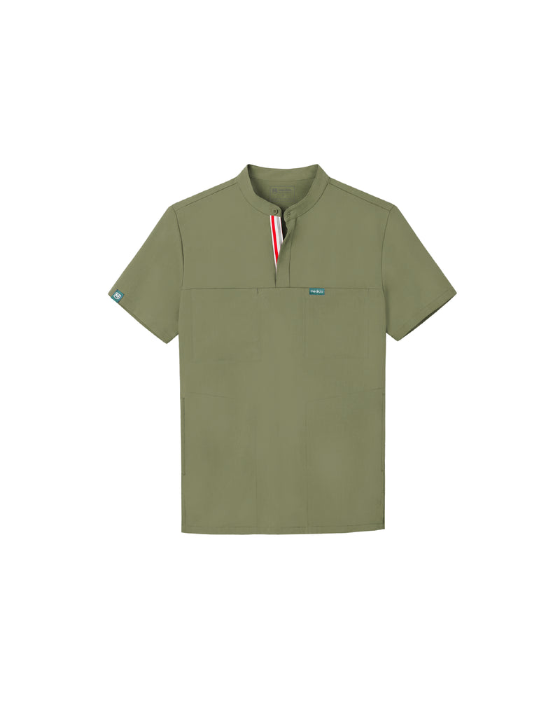 TENCEL™ Skye Banded Collar Scrub Top (Final Sale)