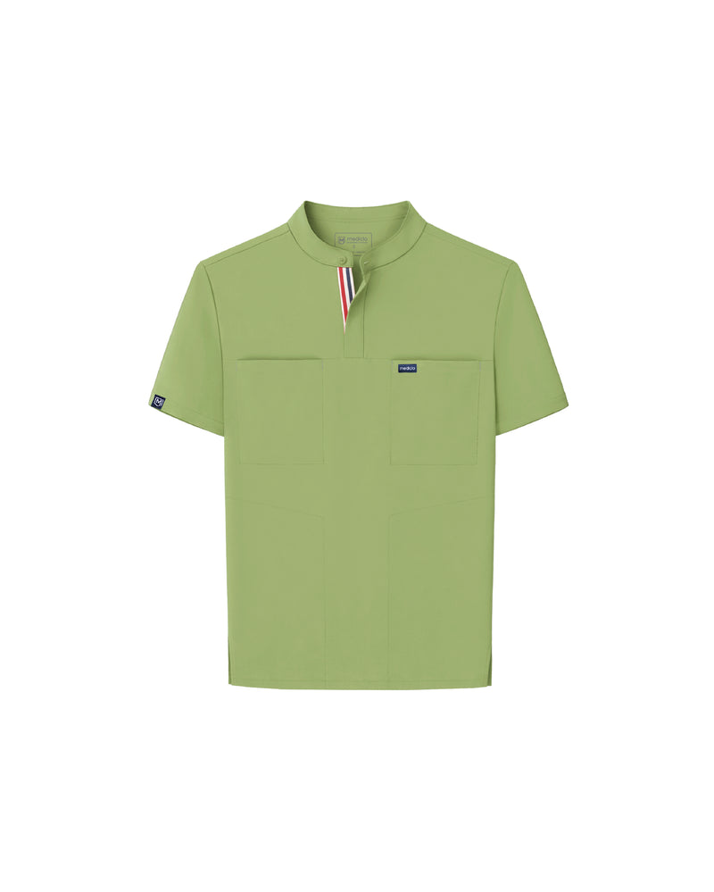 FYSEL® Skye Banded Collar Scrub Top