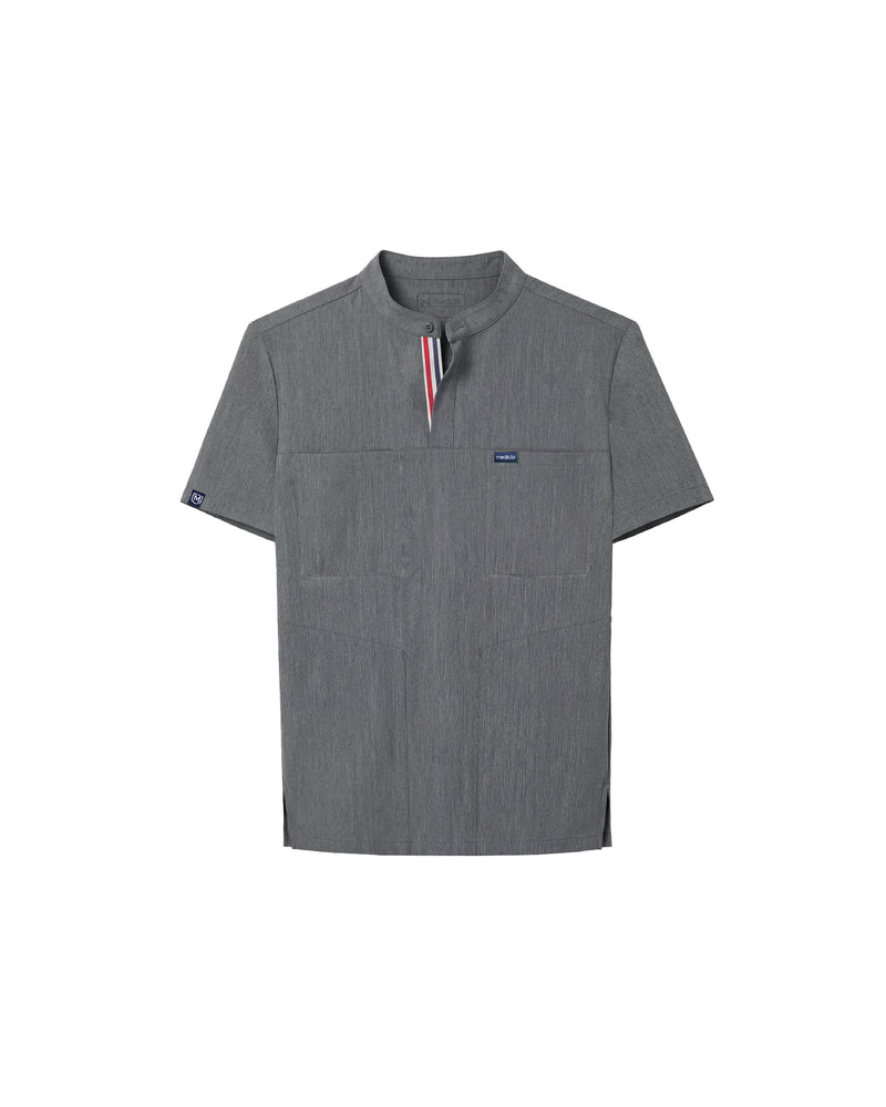 FYSEL® Skye Banded Collar Scrub Top