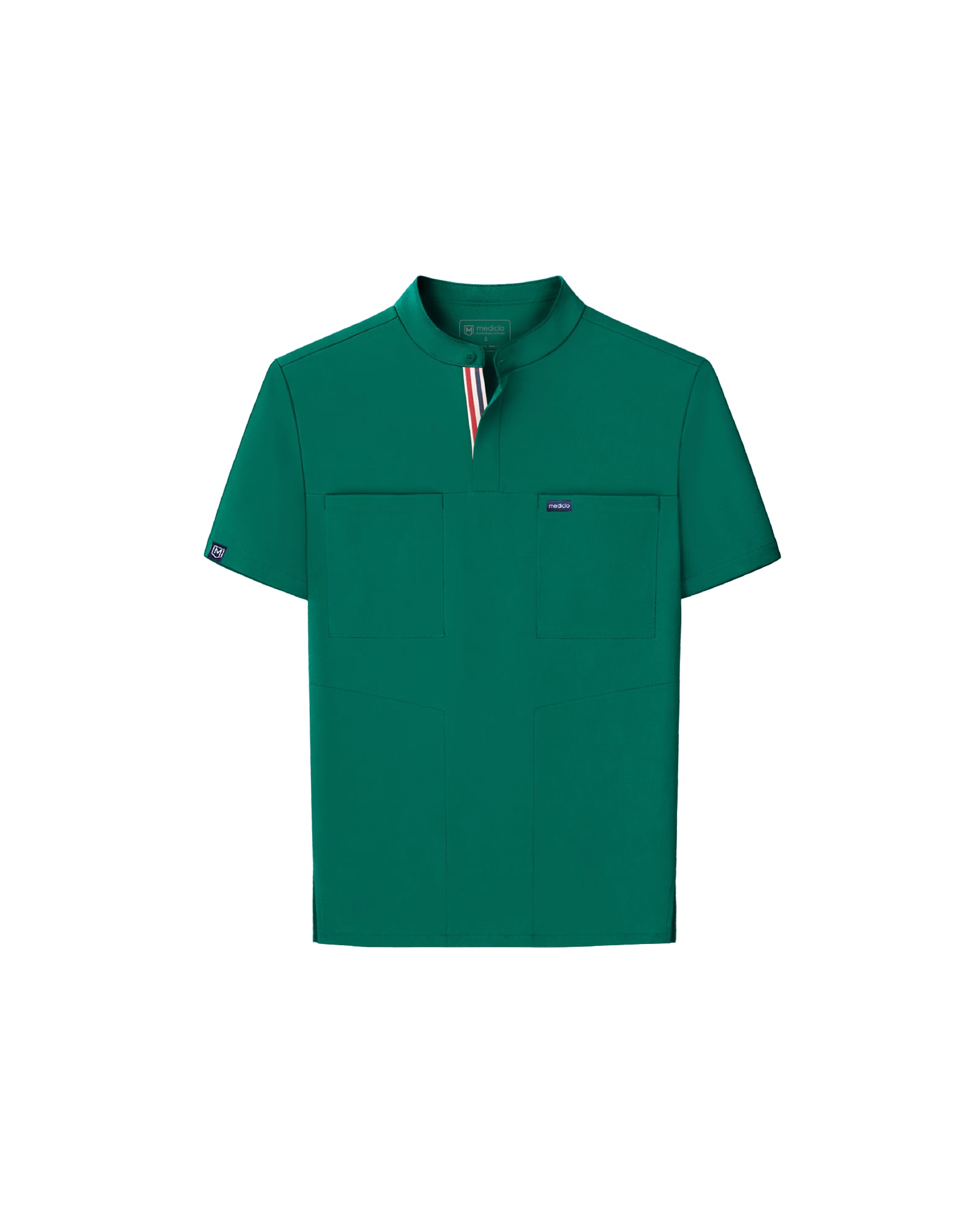 FYSEL® Skye Banded Collar Scrub Top