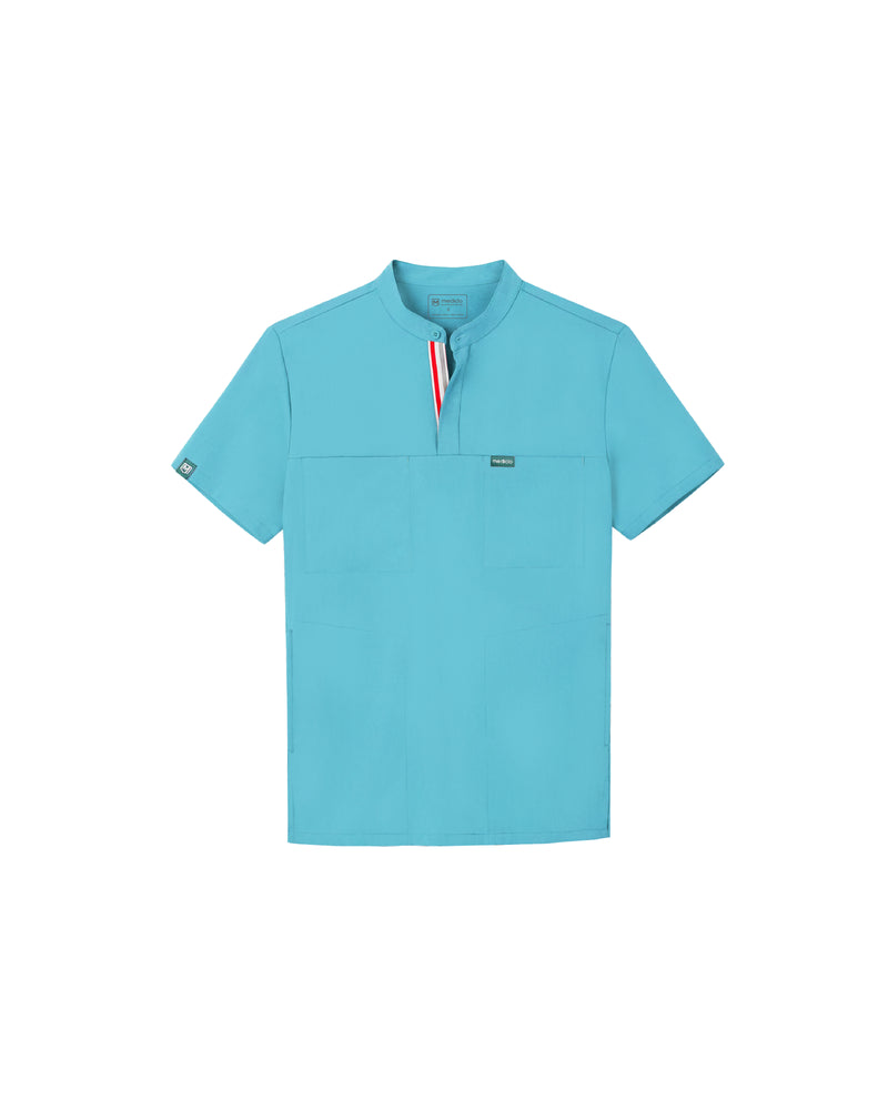 TENCEL™ Skye Banded Collar Scrub Top (Final Sale)