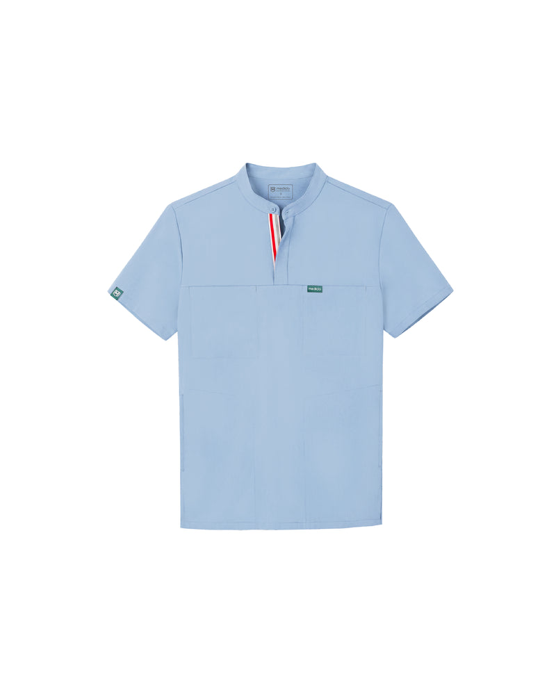 TENCEL™ Skye Banded Collar Scrub Top (Final Sale)