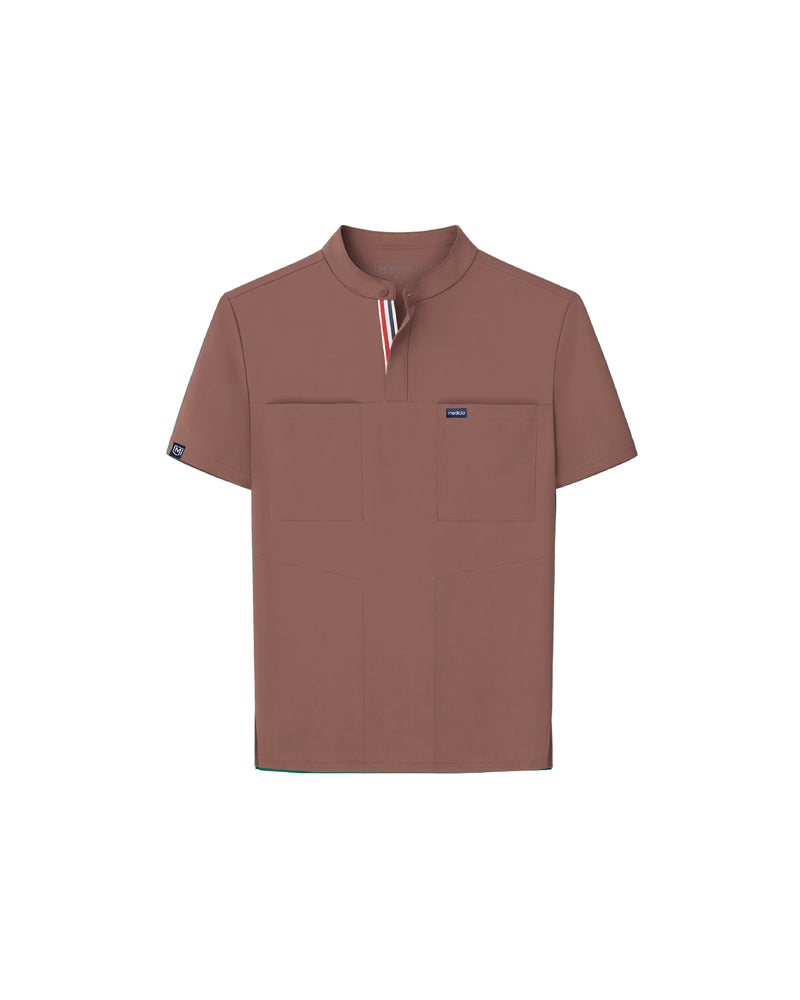 FYSEL® Skye Banded Collar Scrub Top (Final Sale)