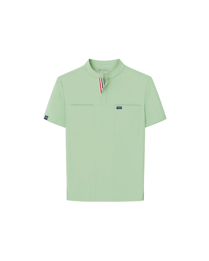 FYSEL® Skye Banded Collar Scrub Top