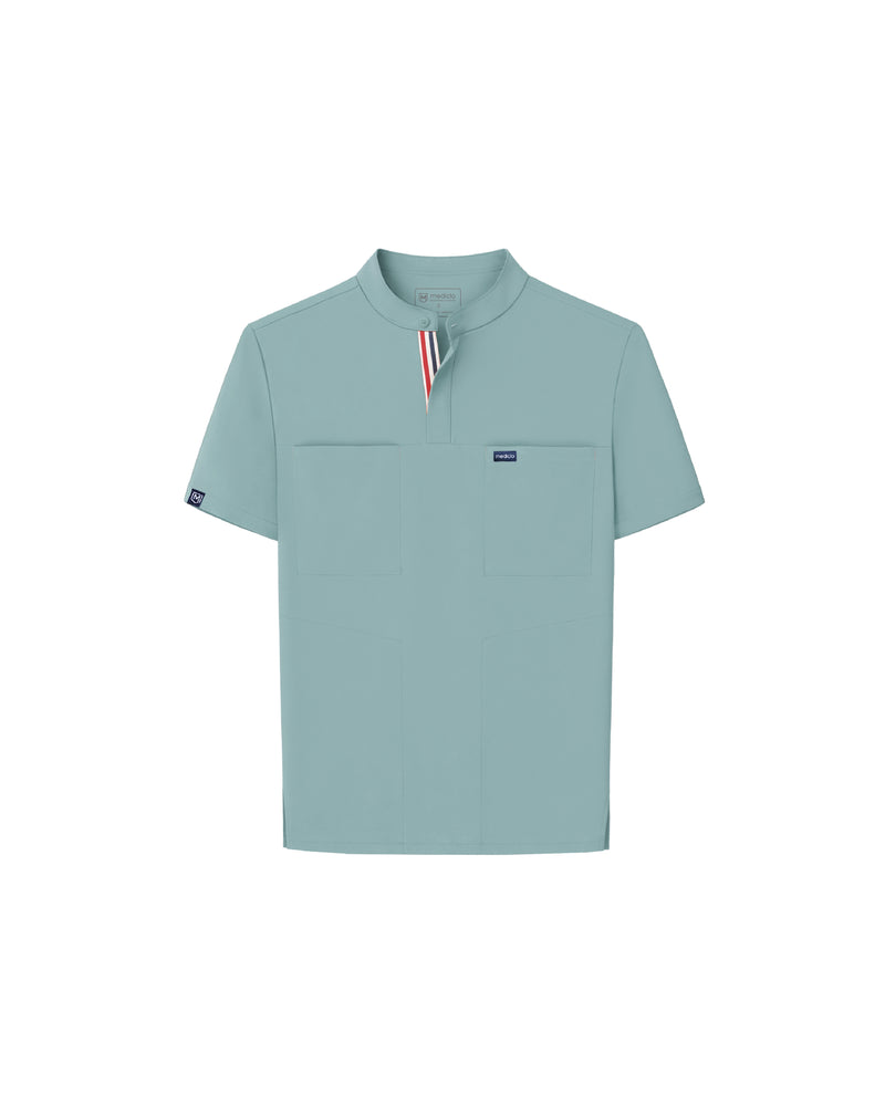 FYSEL® Skye Banded Collar Scrub Top