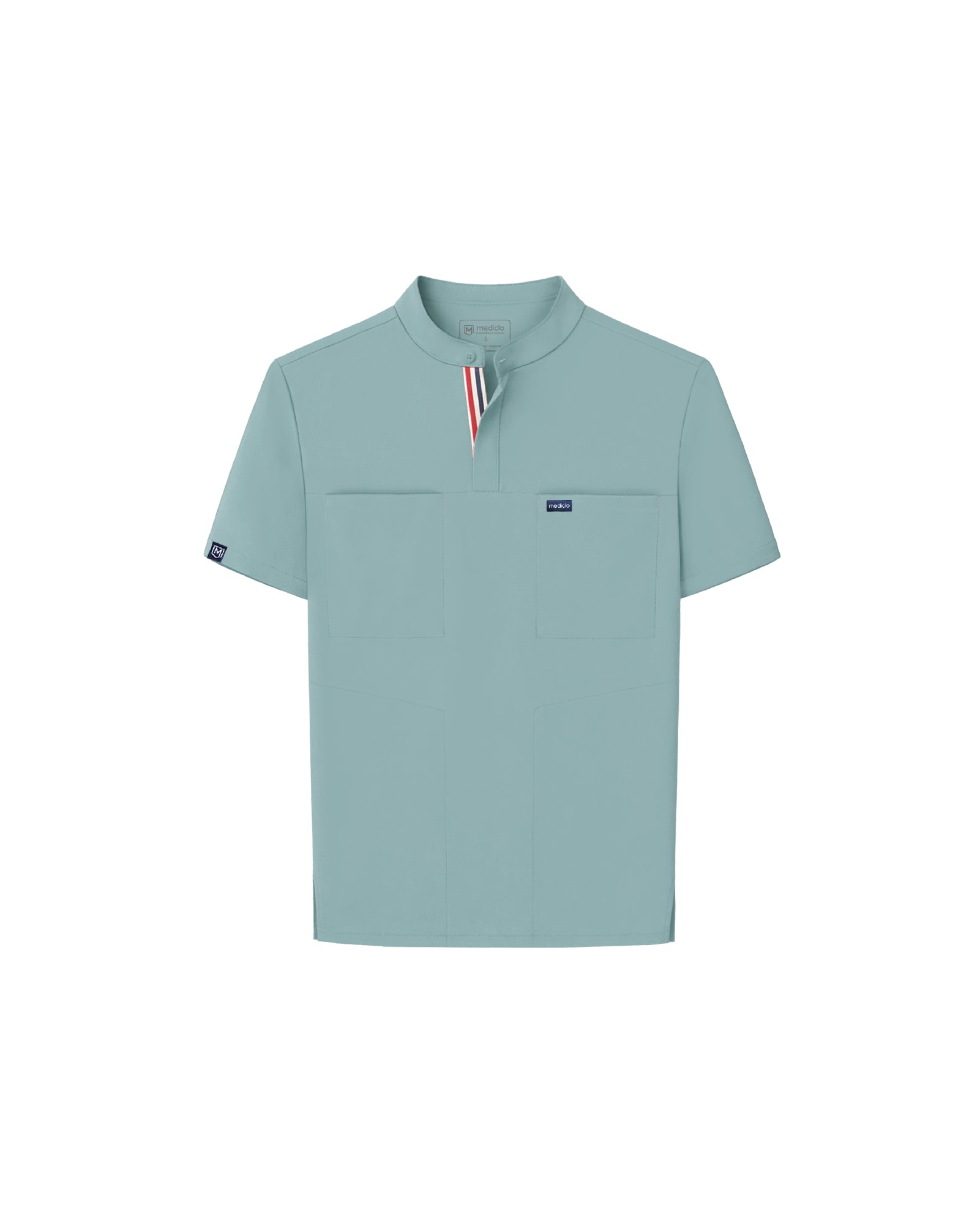 FYSEL® Skye Banded Collar Scrub Top