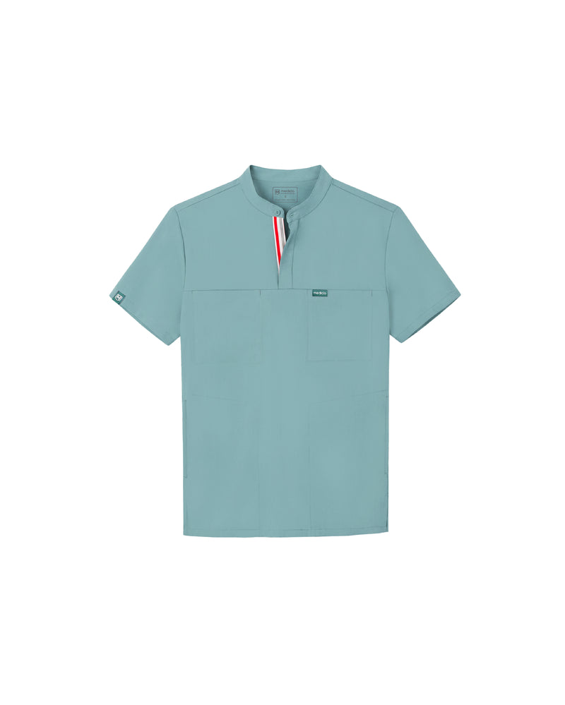 TENCEL™ Skye Banded Collar Scrub Top