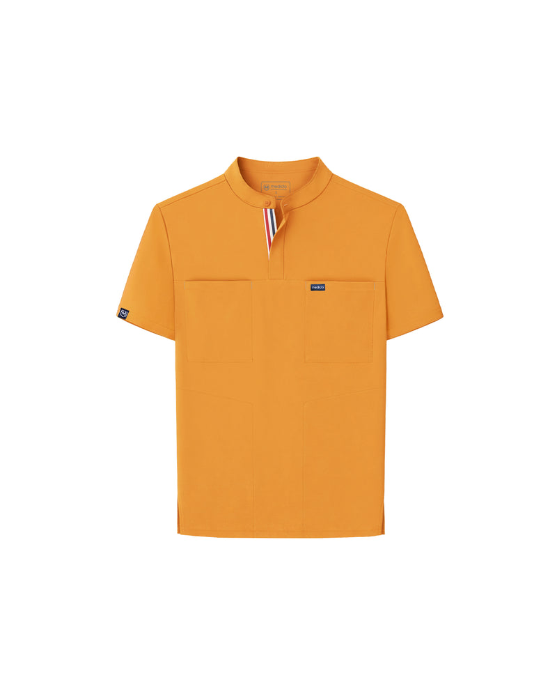 FYSEL® Skye Banded Collar Scrub Top (Final Sale)