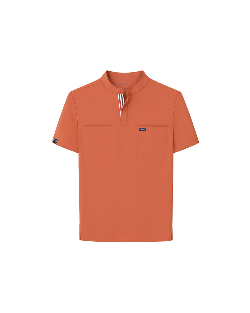 FYSEL® Skye Banded Collar Scrub Top (Final Sale)