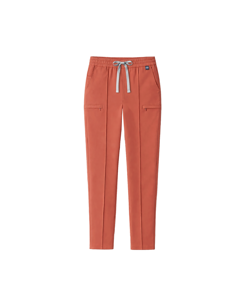 FYSEL® Sicily Pintuck Tapered Scrub Pants (Final Sale)