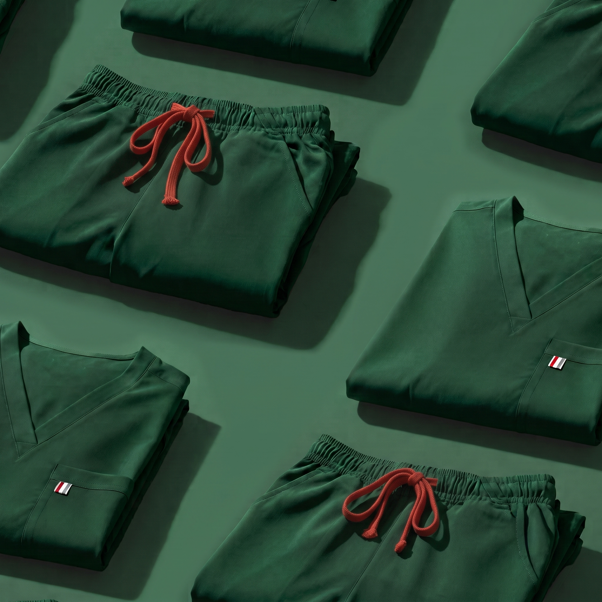 Hunter Green Flat Lay
