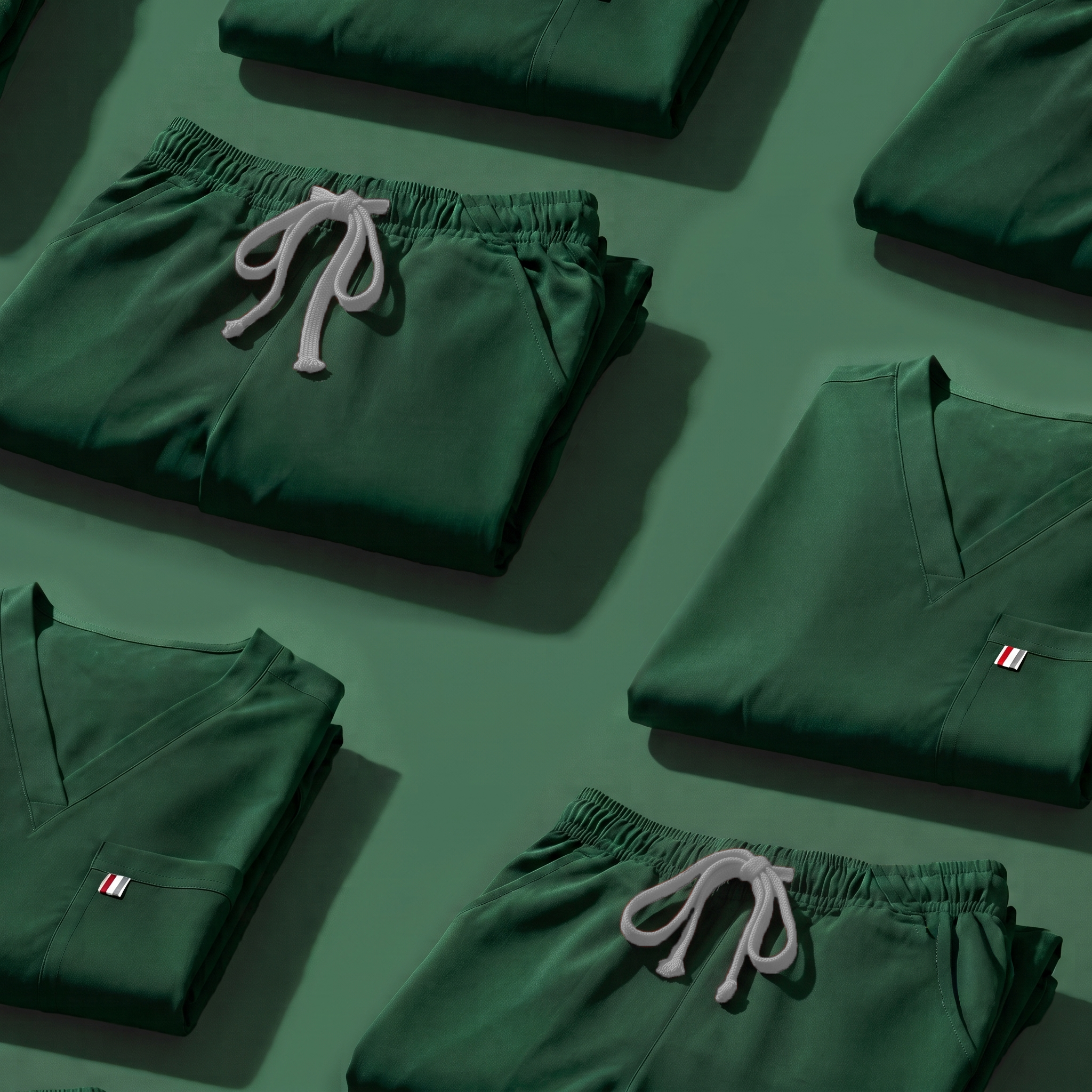 Hunter Green Flat Lay