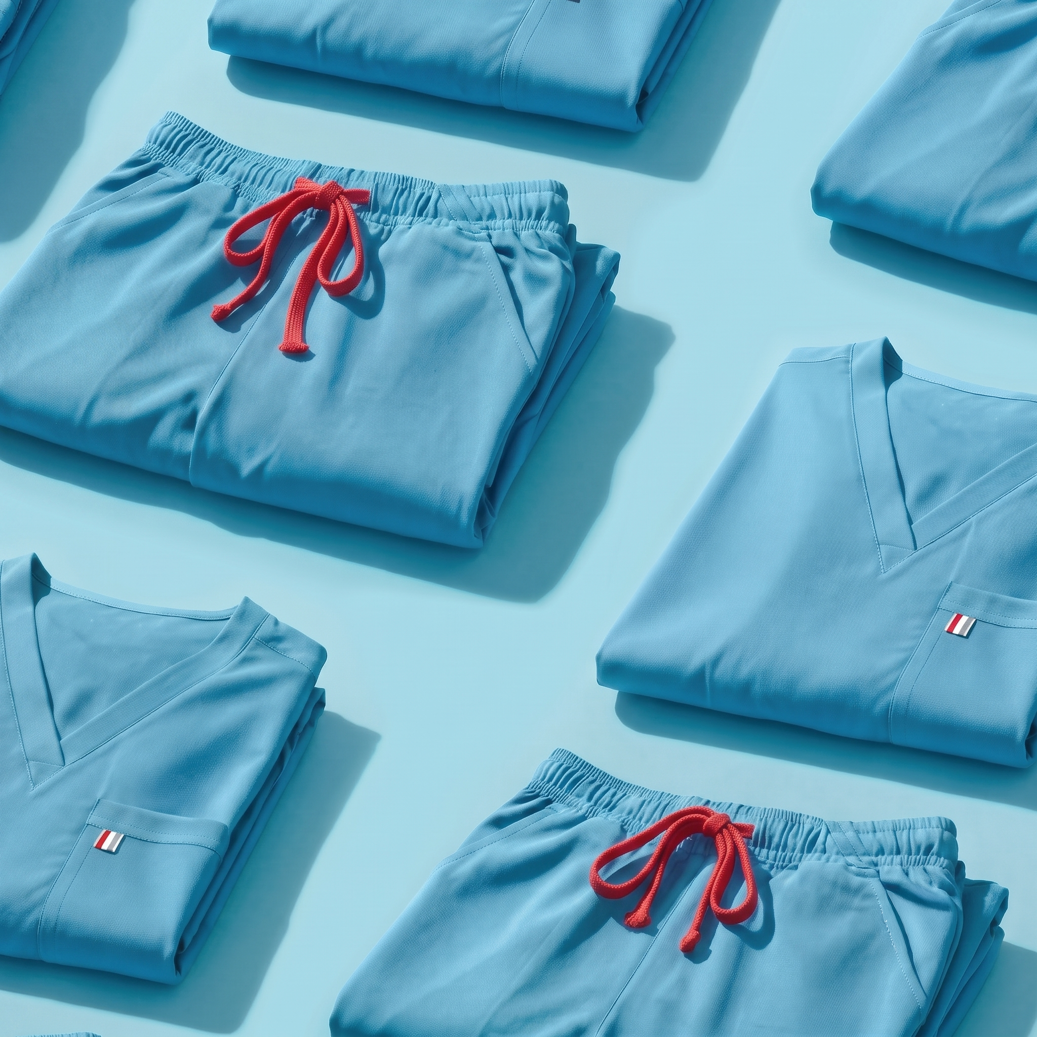 Island Blue Flat Lay