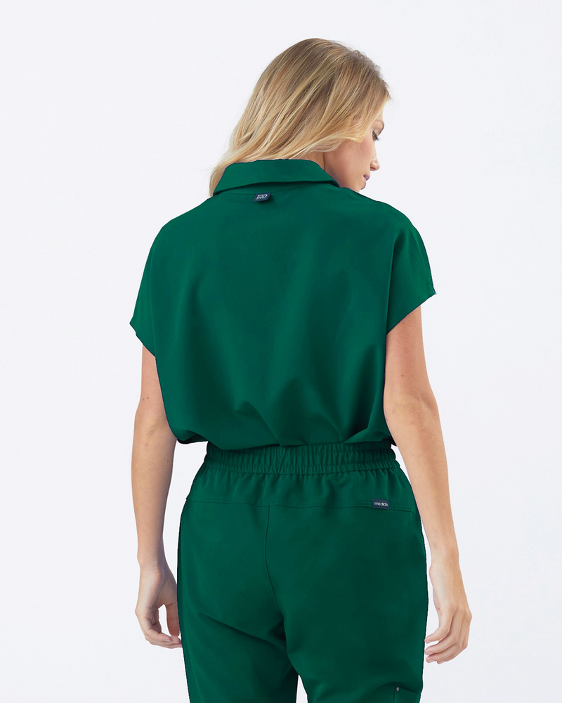 FYSEL® Capri Collared Scrub Top
