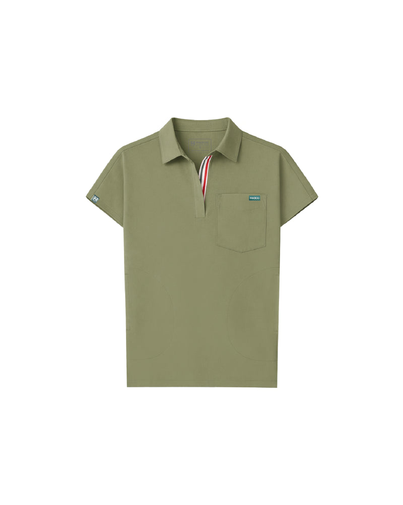 TENCEL™ Capri Collared Scrub Top (Final Sale)