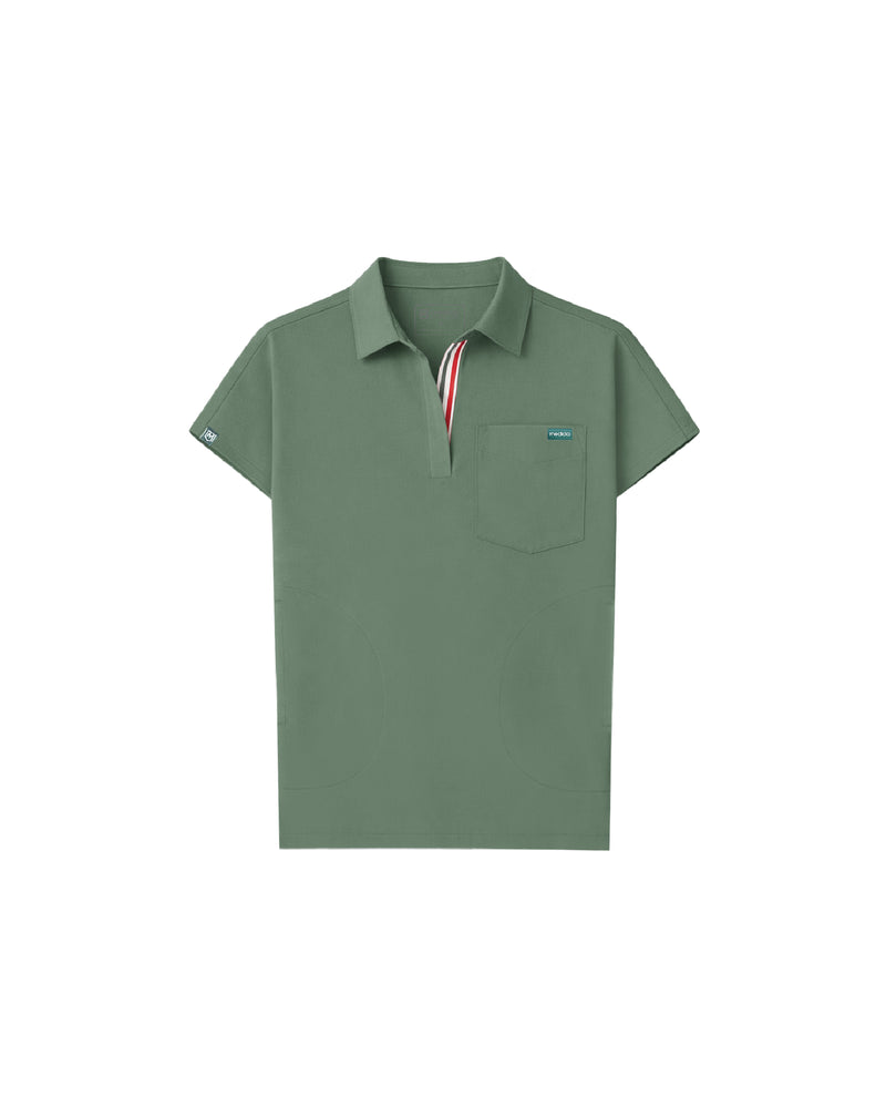 TENCEL™ Capri Collared Scrub Top