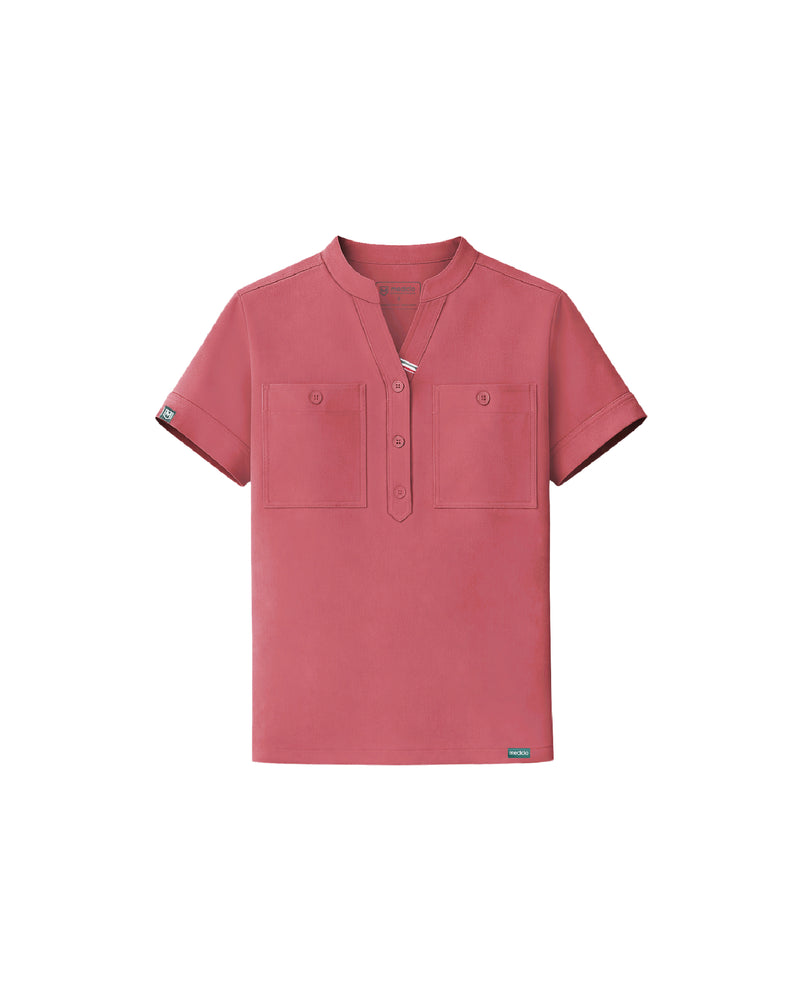 TENCEL™ Fiji Banded Collar Scrub Top (Final Sale)