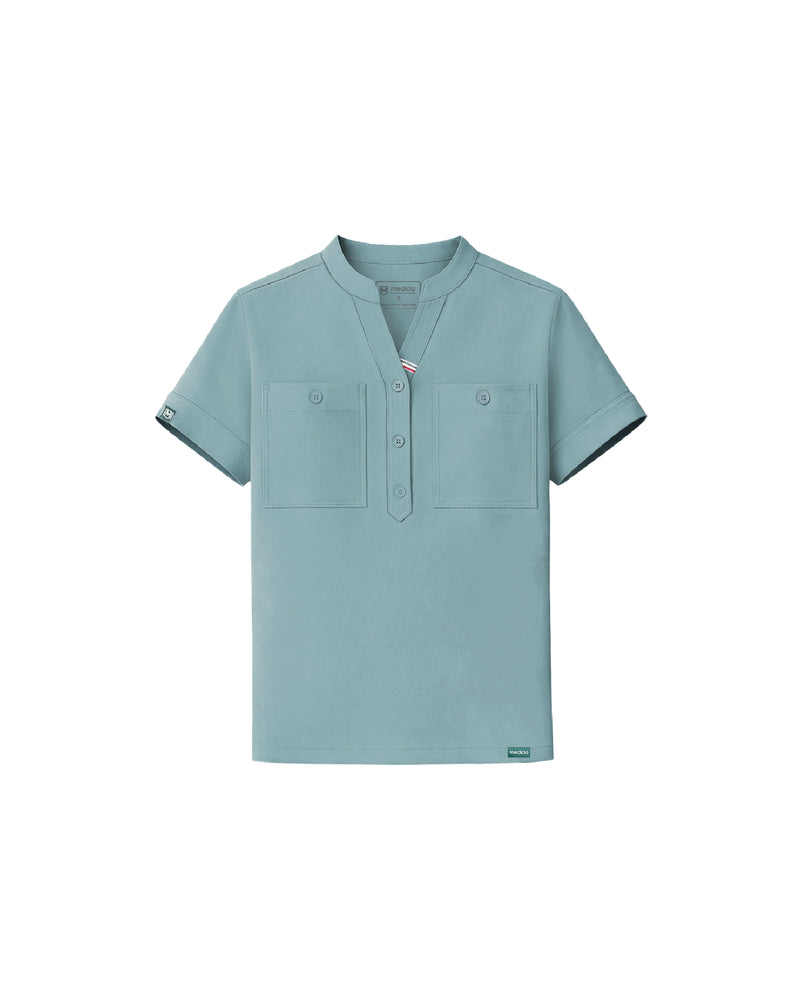 TENCEL™ Fiji Banded Collar Scrub Top (Final Sale)