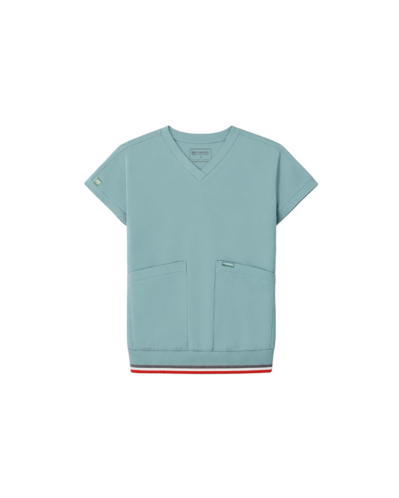 TENCEL™ Lanai Rib Band Scrub Top (Final Sale)