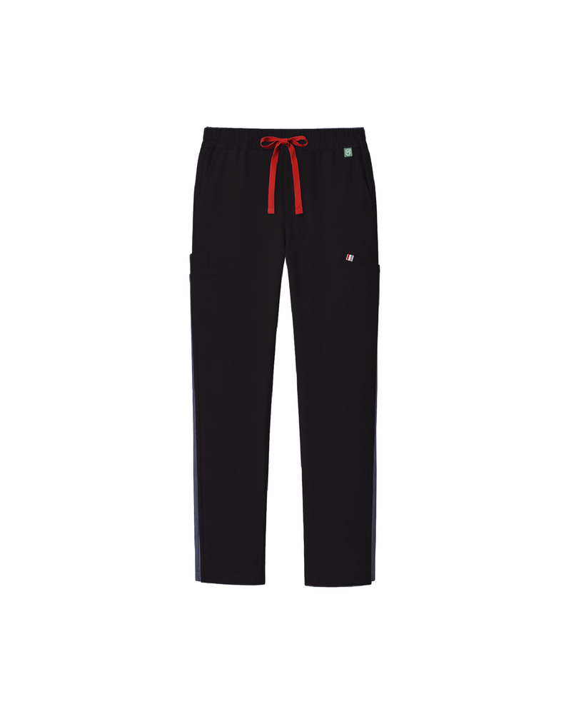 Black Sable Classic Scrub Pants Tencel - Flat Lay