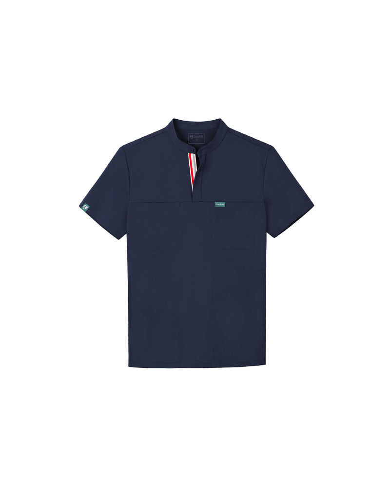 TENCEL™ Skye Banded Collar Scrub Top (Final Sale)