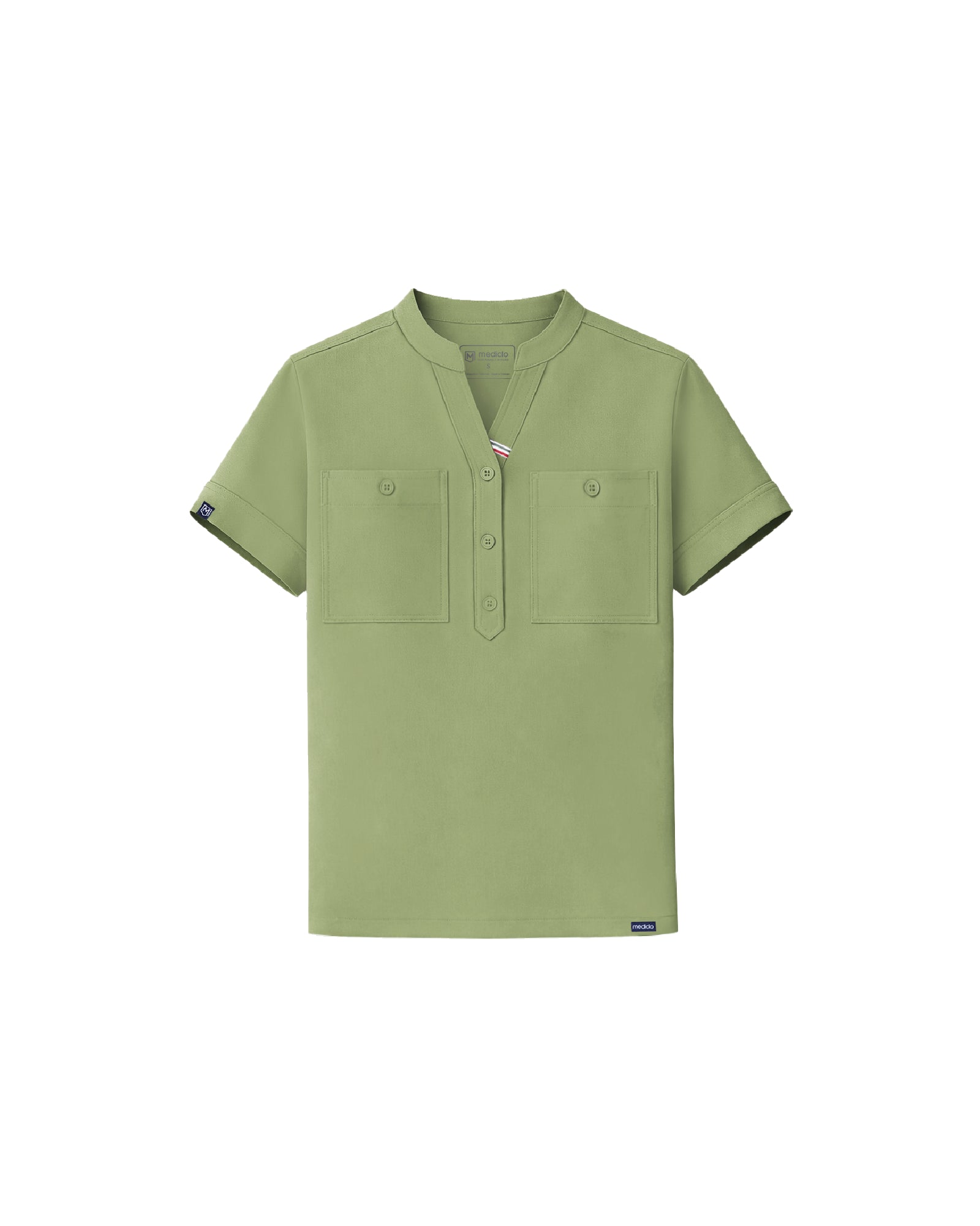 FYSEL® Fiji‎ ‎Banded Collar Scrub Top