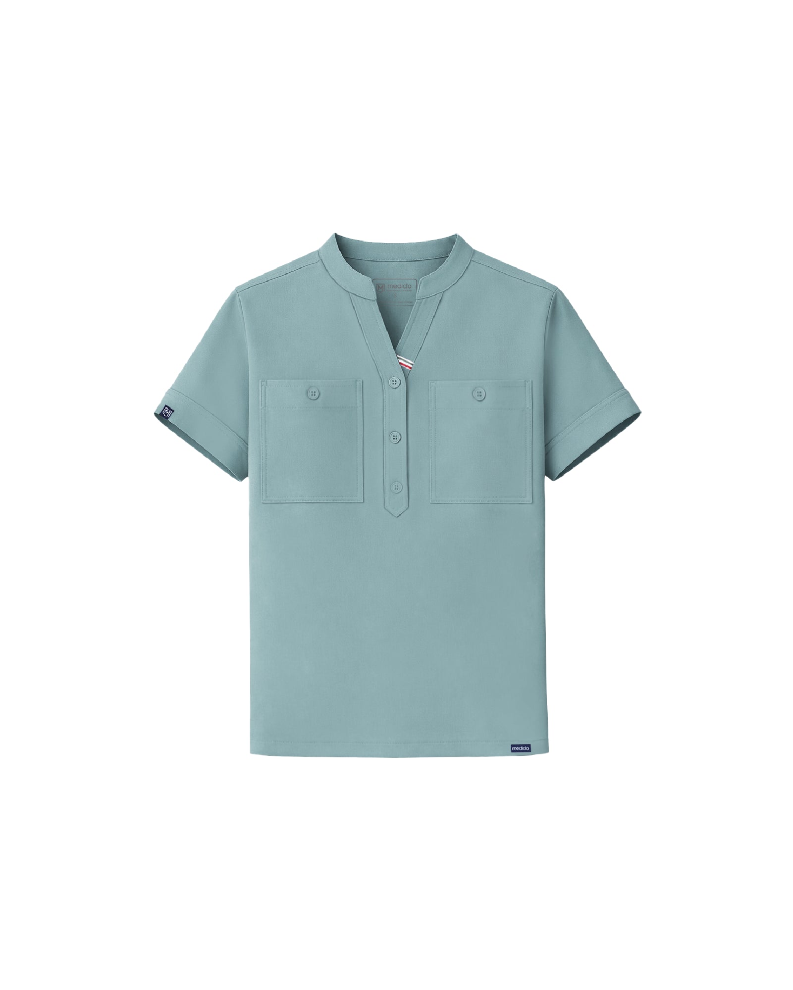 FYSEL® Fiji‎ ‎Banded Collar Scrub Top