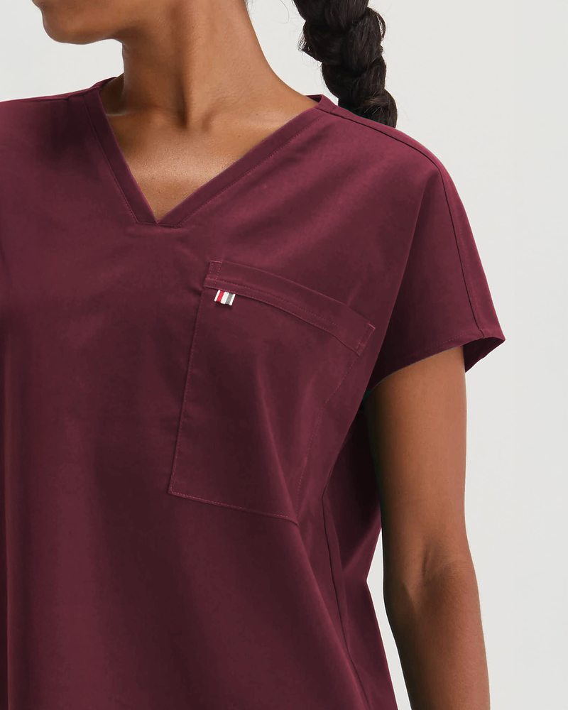 Burgundy Bell Top