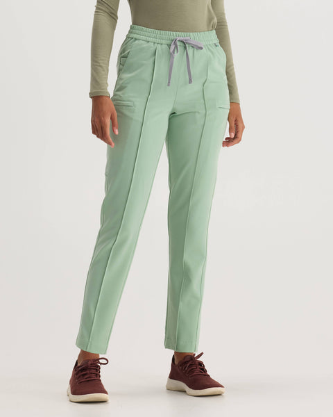 talon☆ 50s メキシカンジャケット　グリーン×アイボリー Mediclo Women's Sicily Pintuck Tapered Scrub Pants - Bottle