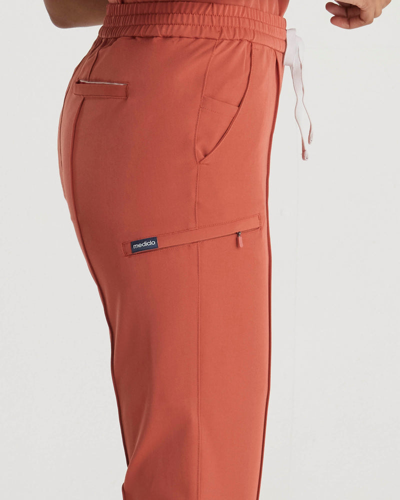 FYSEL® Sicily ‎ Pintuck Tapered Scrub Pants (Final Sale)
