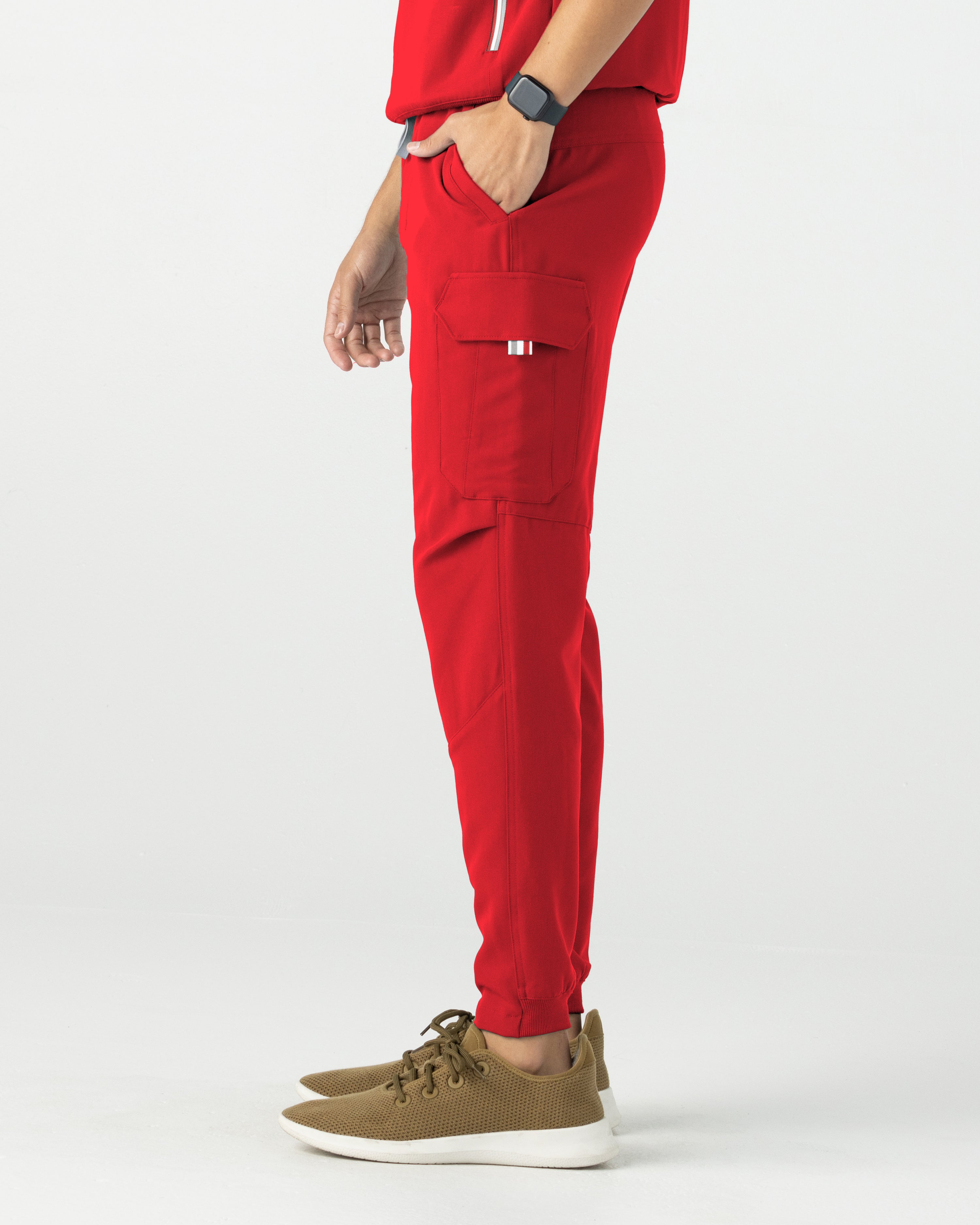 Men's Fire Red Scrubs